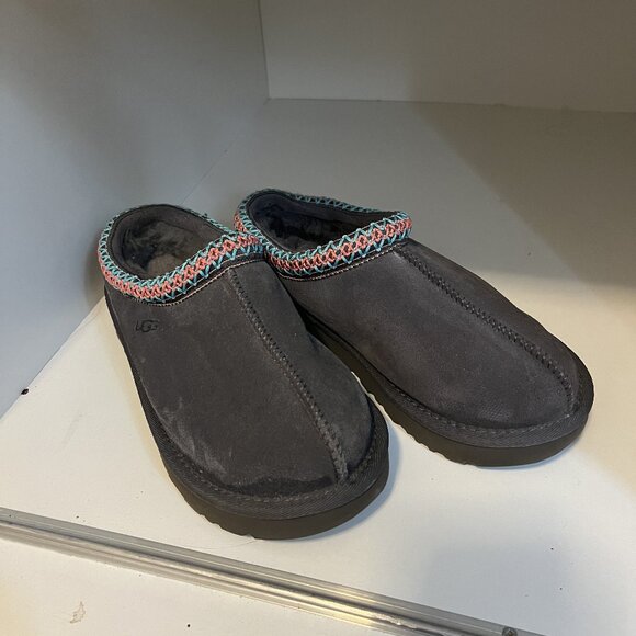 UGG Women's Tasman II Slippers, Like New - Dark Grey - Size 7 - Picture 1 of 3